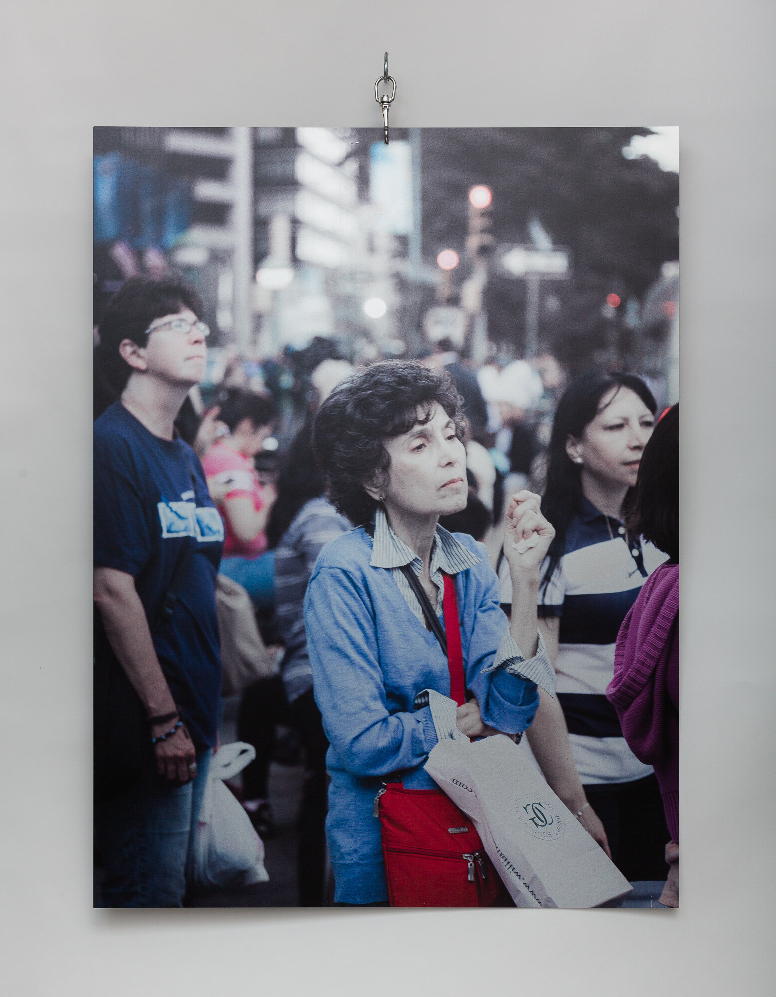   Columbus Circle (Panel 3, Side A) , 2015/19, Double-sided print on aluminum, 40 x 30 inches 