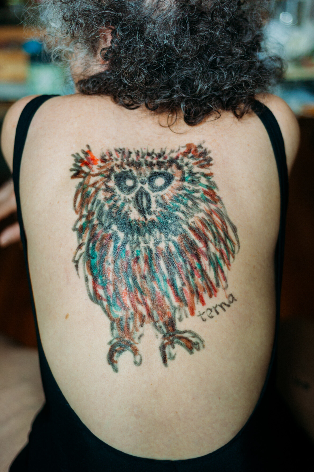   Hand Drawn Owl Tattoo , 2016 