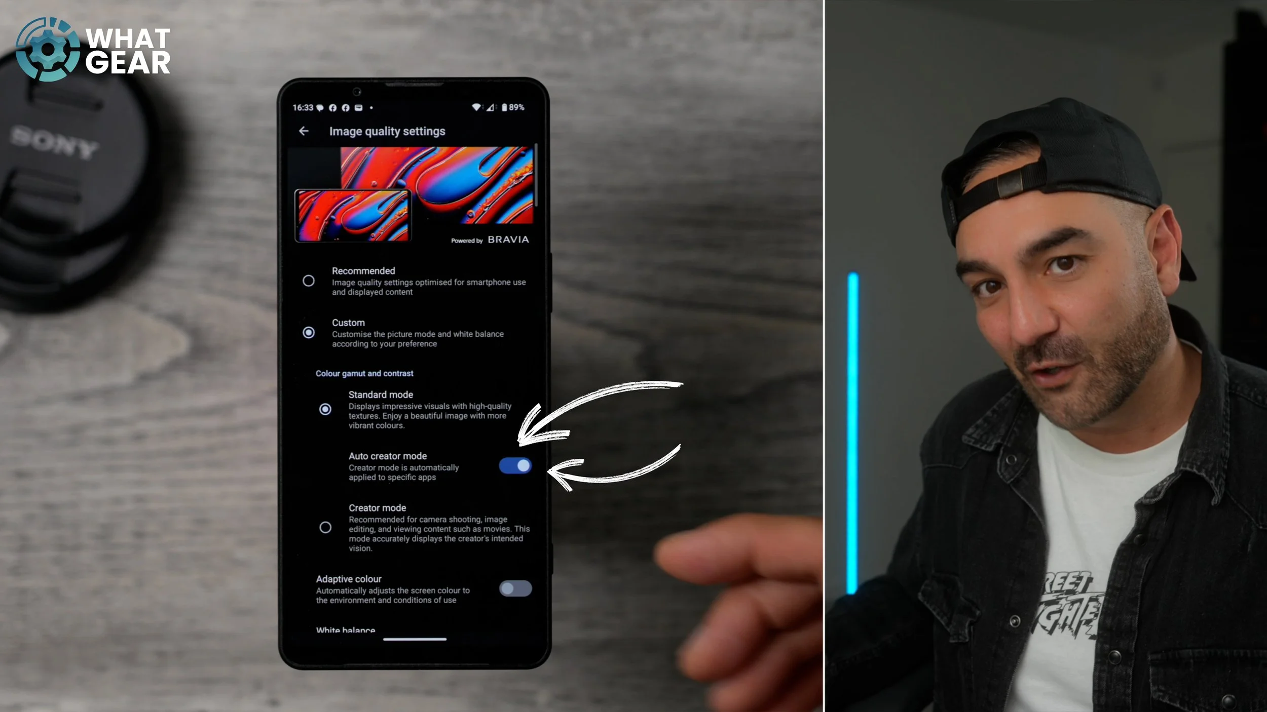 Sony Xperia 1VIII review creator mode.jpg