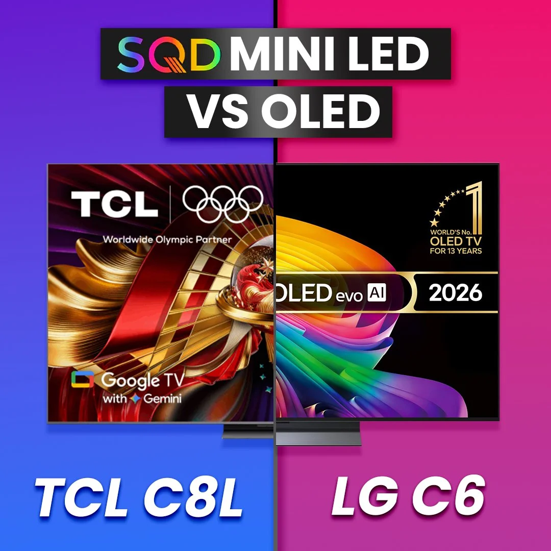 TCL C8L SQD Mini-LED vs LG C6 OLED - The BATTLE for Your Living Room