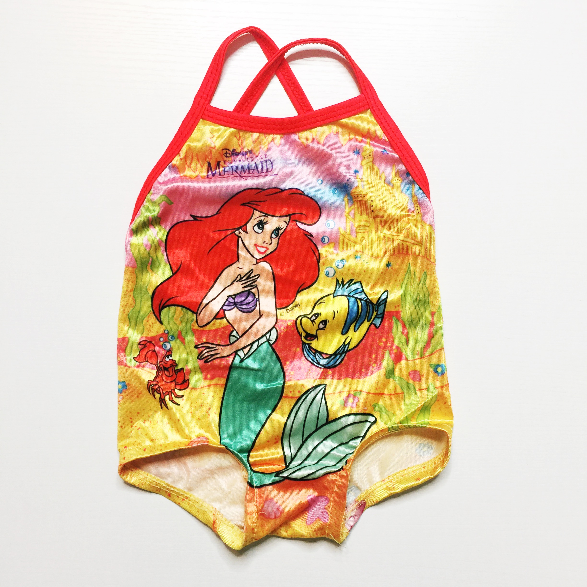 My mom saved my Little Mermaid bathing suit for me and I'm so glad she did! I can't wait to put this on my baby girl someday.