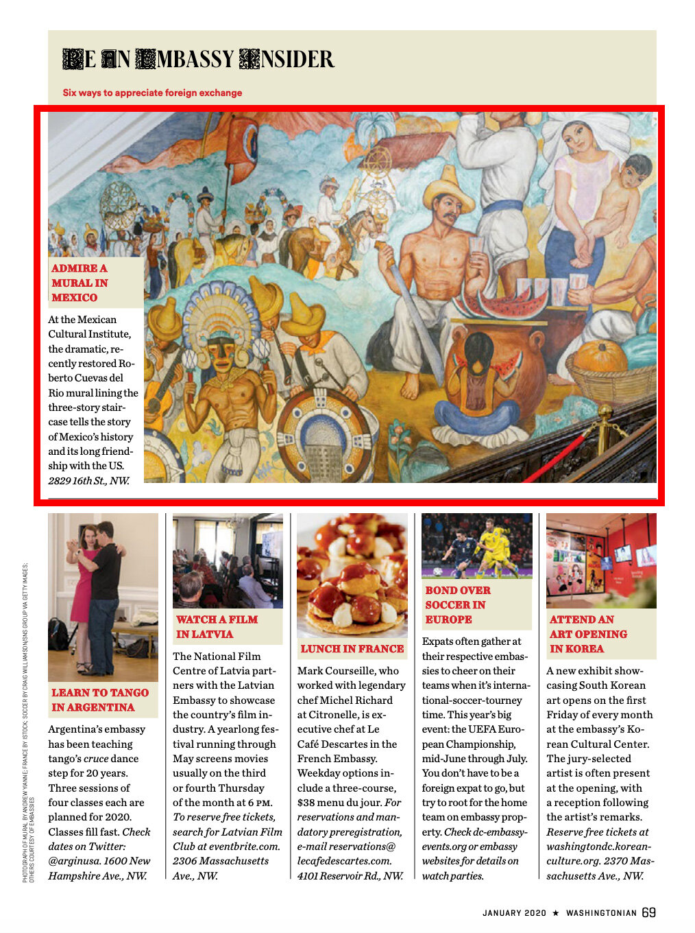  Washingtonian Magazine - Mexican Cultural Institute 