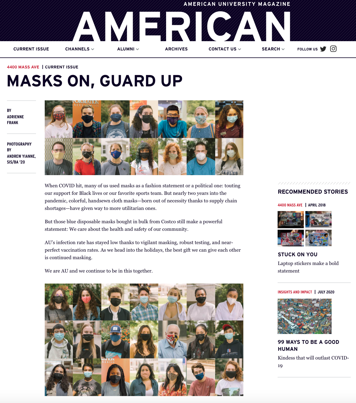  Headshots for American University Alumni Magazine 