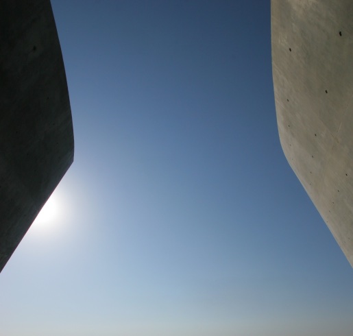 Good as opposed to evil. (The Holocaust Museum building, Jerusalem, Israel.)