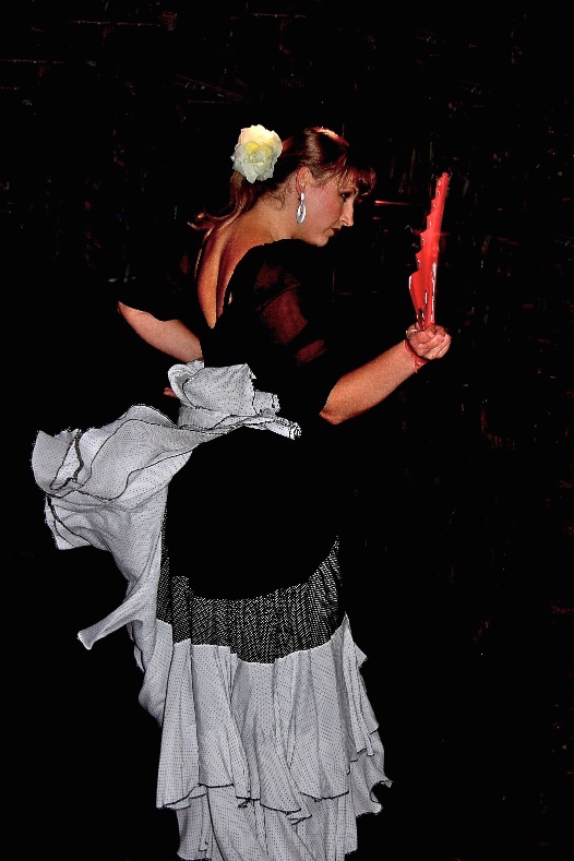 Flamenco dancer. Lodz, Poland.