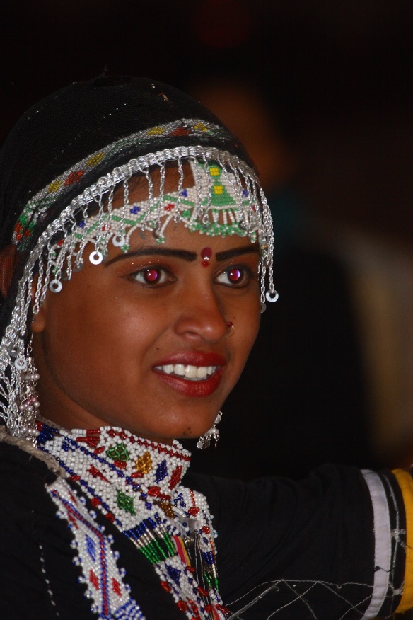Wild-eyed dancer. Rajasthan, India.