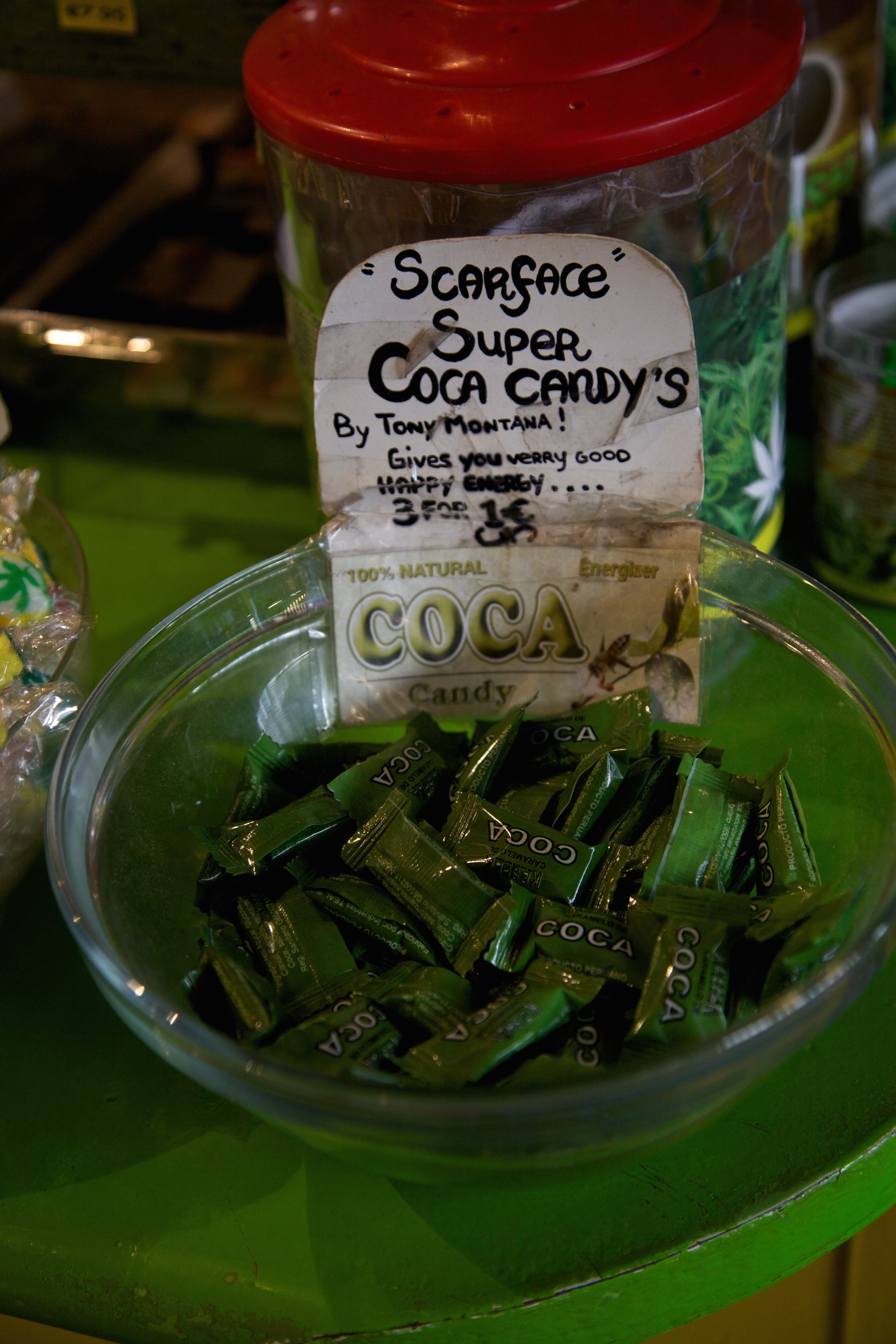 Coca Candy on offer in Amsterdam, Holland.
