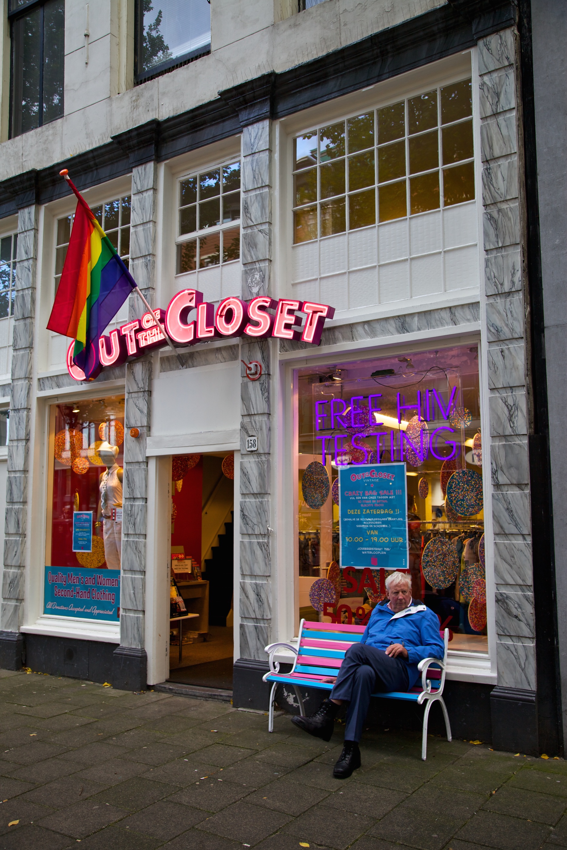 Out of the Closet. Amsterdam, Holland.