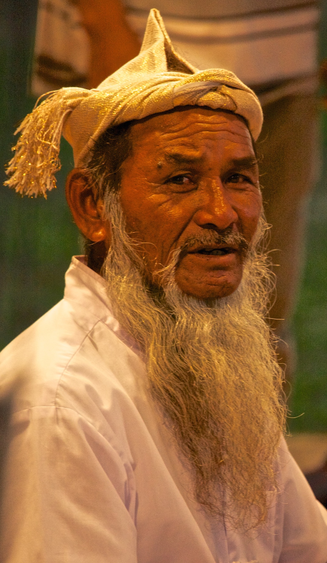 A bearded tribal elder. Hoi An, Viet Nam