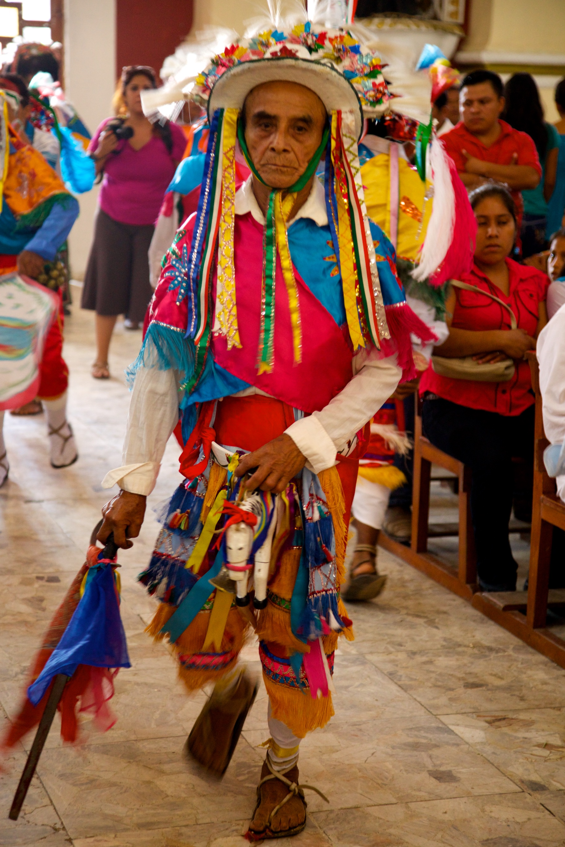 Ritual dance on October 4th. Cuetzalan, Mexico.