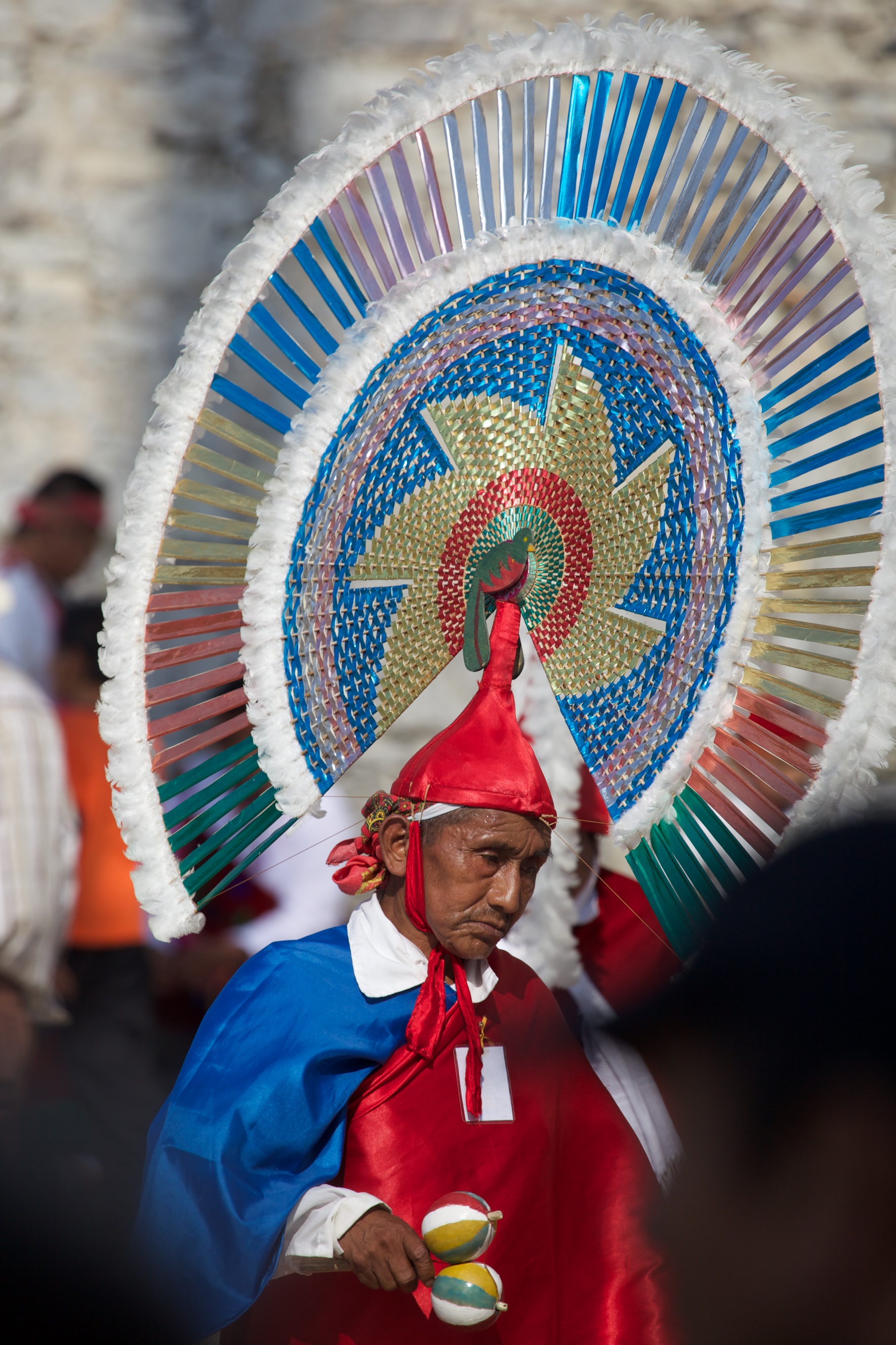 Participant of the Cuetzalan festivities, Mexico.