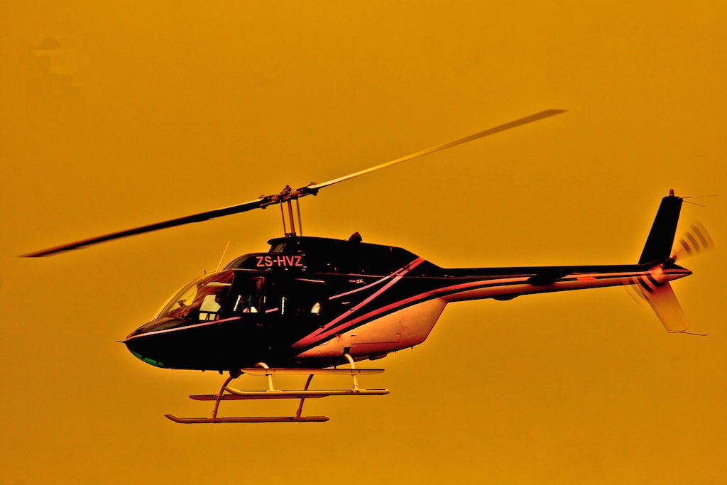In flight on golden oxygen. South Africa.
