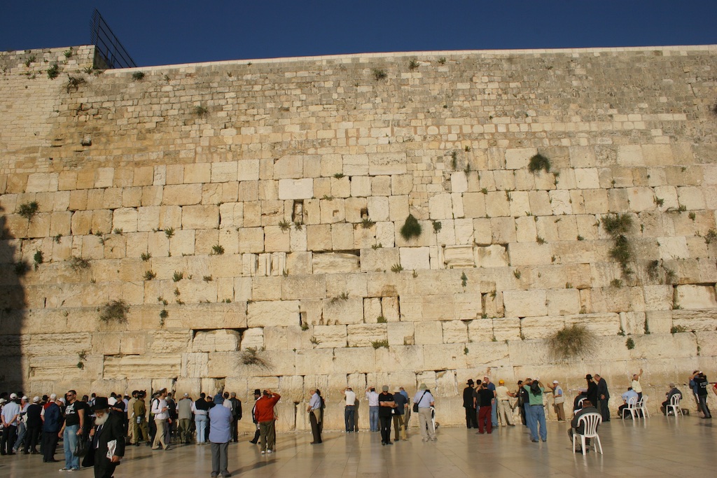 The 2000-year old Wailing Wall. Jerusalem, Israel.