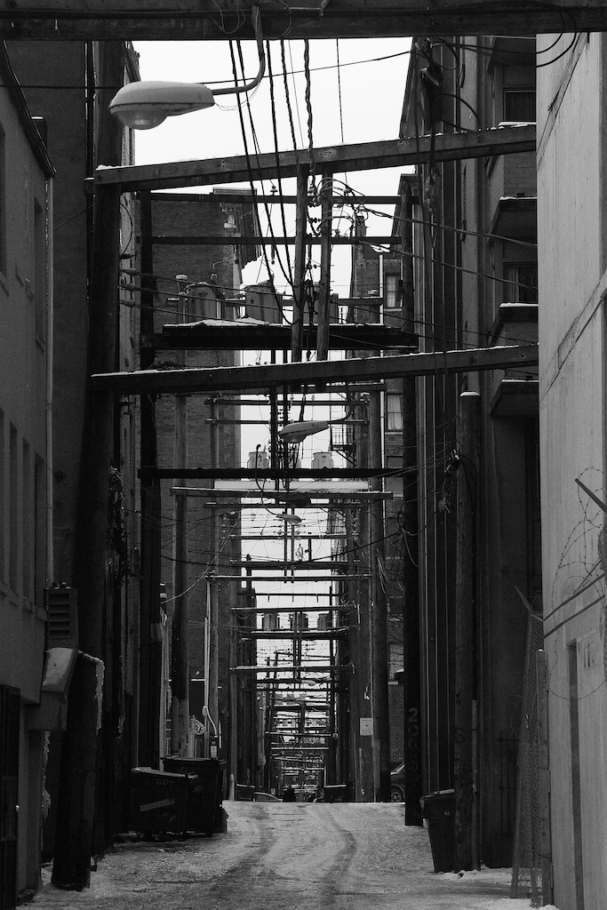 Industrial street. Vancouver, Canada.