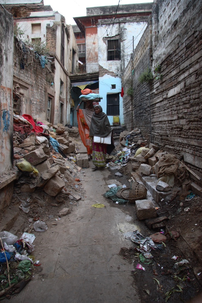 The medieval impression of Varanasi, India.