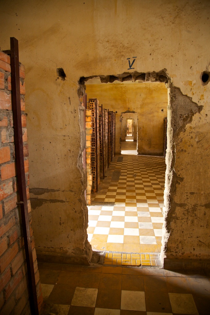 Pol Pot's former interrogation cells in Phnom Penh, Cambodia.