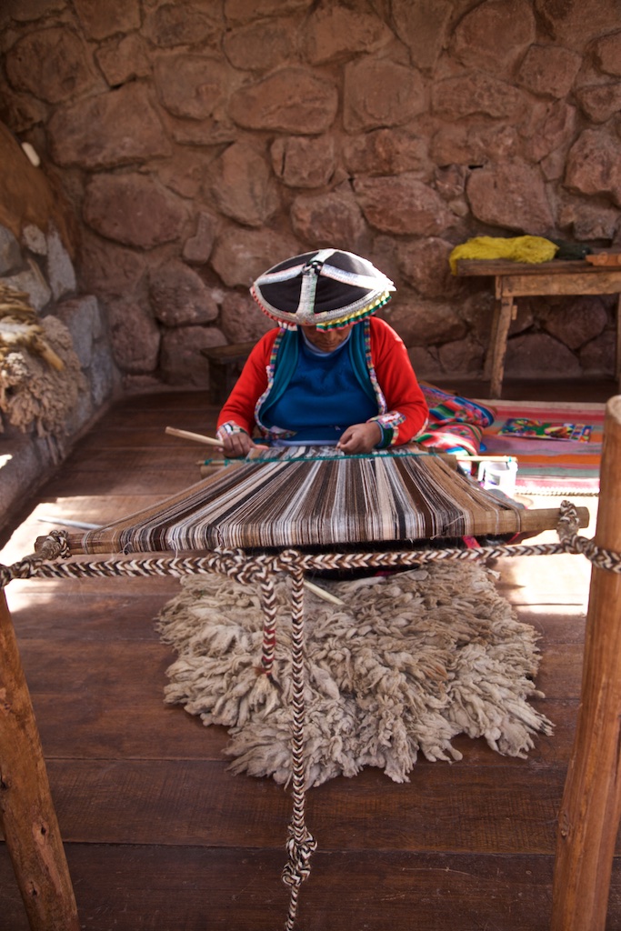 Weaver by profession, Peru.