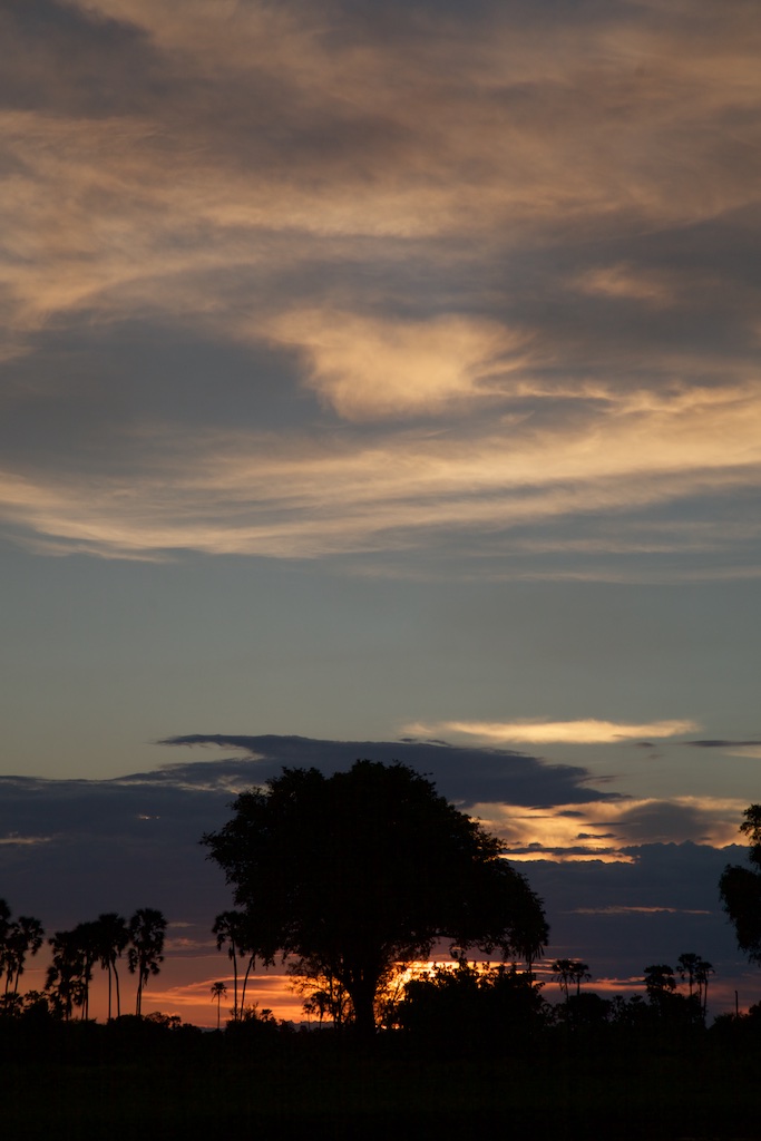 Sundown in Botswana.