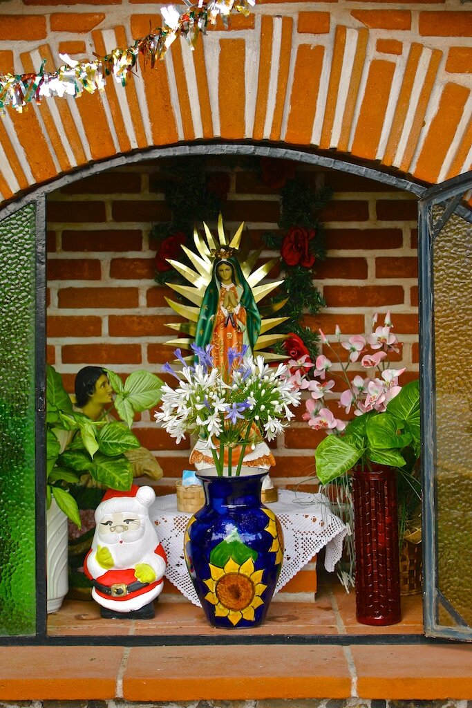 In Mexico, Santa doesn't miss out on the nativity festivities