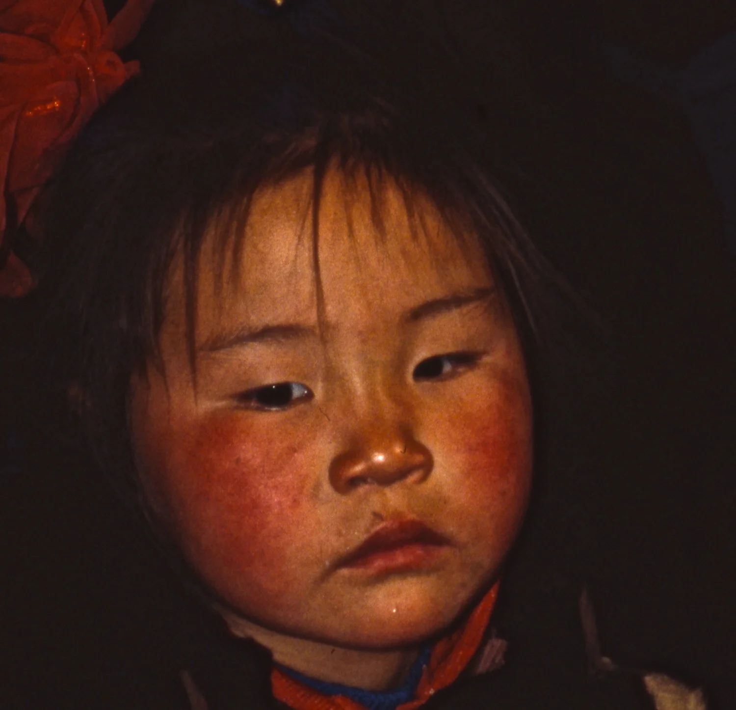Weathered girl, Mongolia.