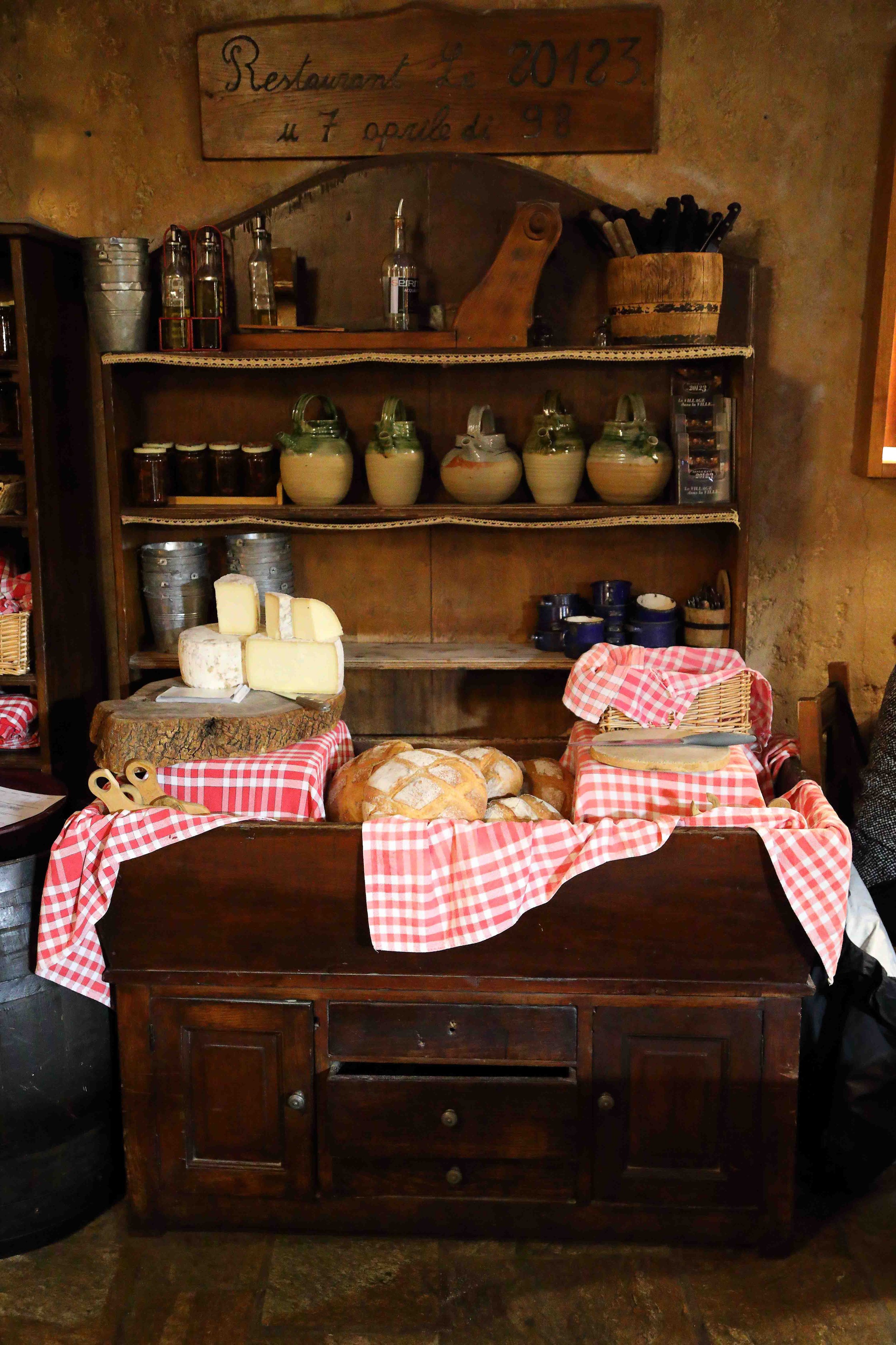 Bread and cheese … a feast for the eyes. Ajaccio, Corsica, France.