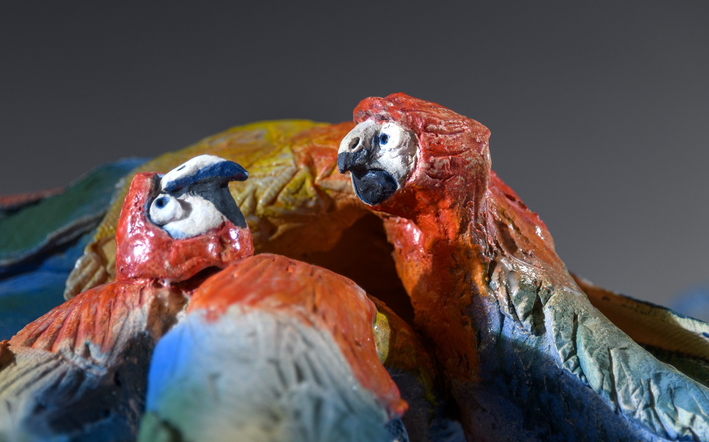 Totem: Scarlet Macaws - Detail