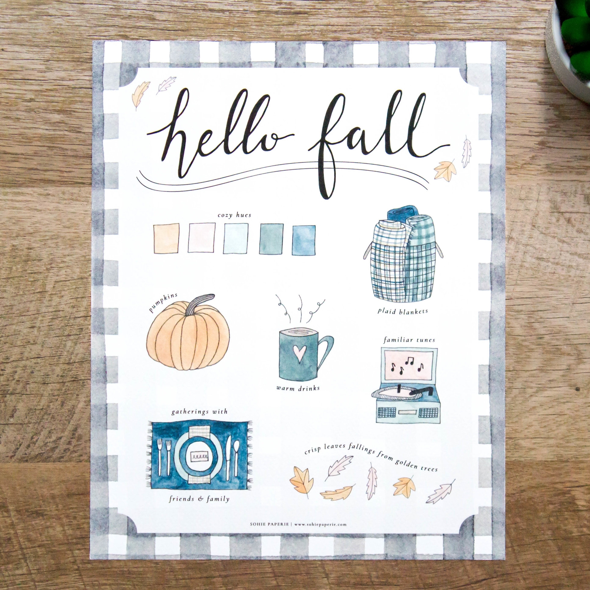 Hello Fall Art Print