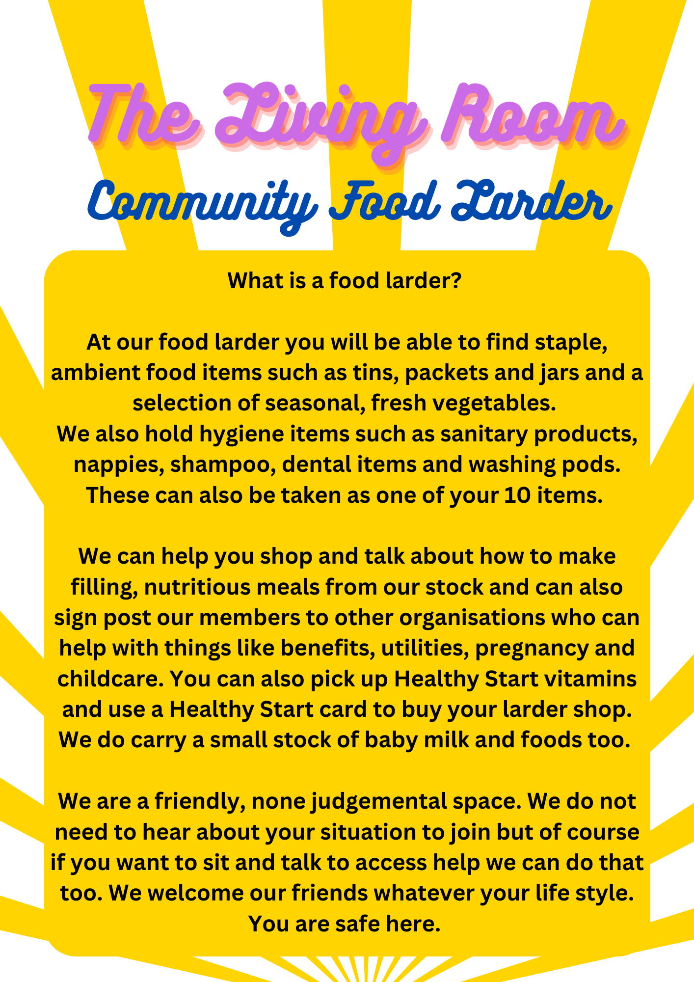 The Living Room Food Larder — Lil's Parlour