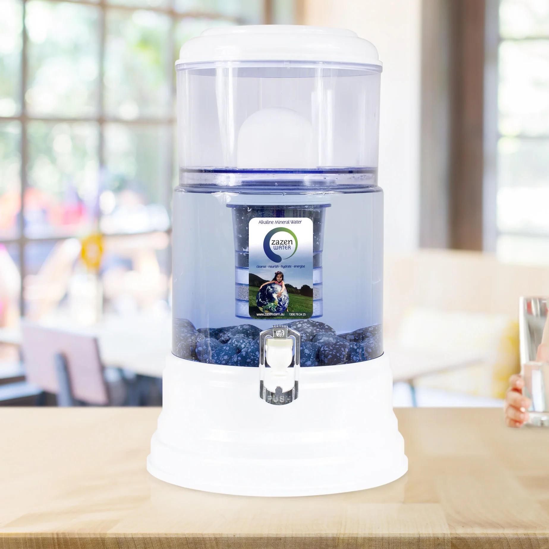 Pure, clean, alkaline, mineral-rich water is the zest of life! I love my Zazen Alkaline Water filter system that puts minerals back into... read more