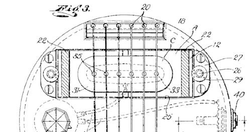 The original commercially viable single coil pickup developed in 1932