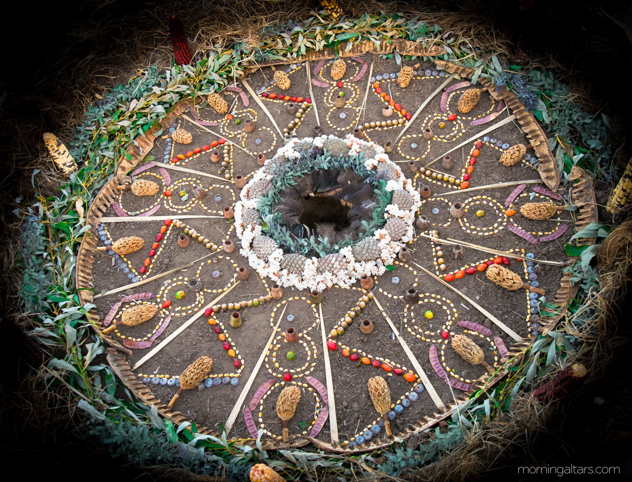 Altar built for the Sukkoth Festival with the Wilderness Torah organization in Fall 2015