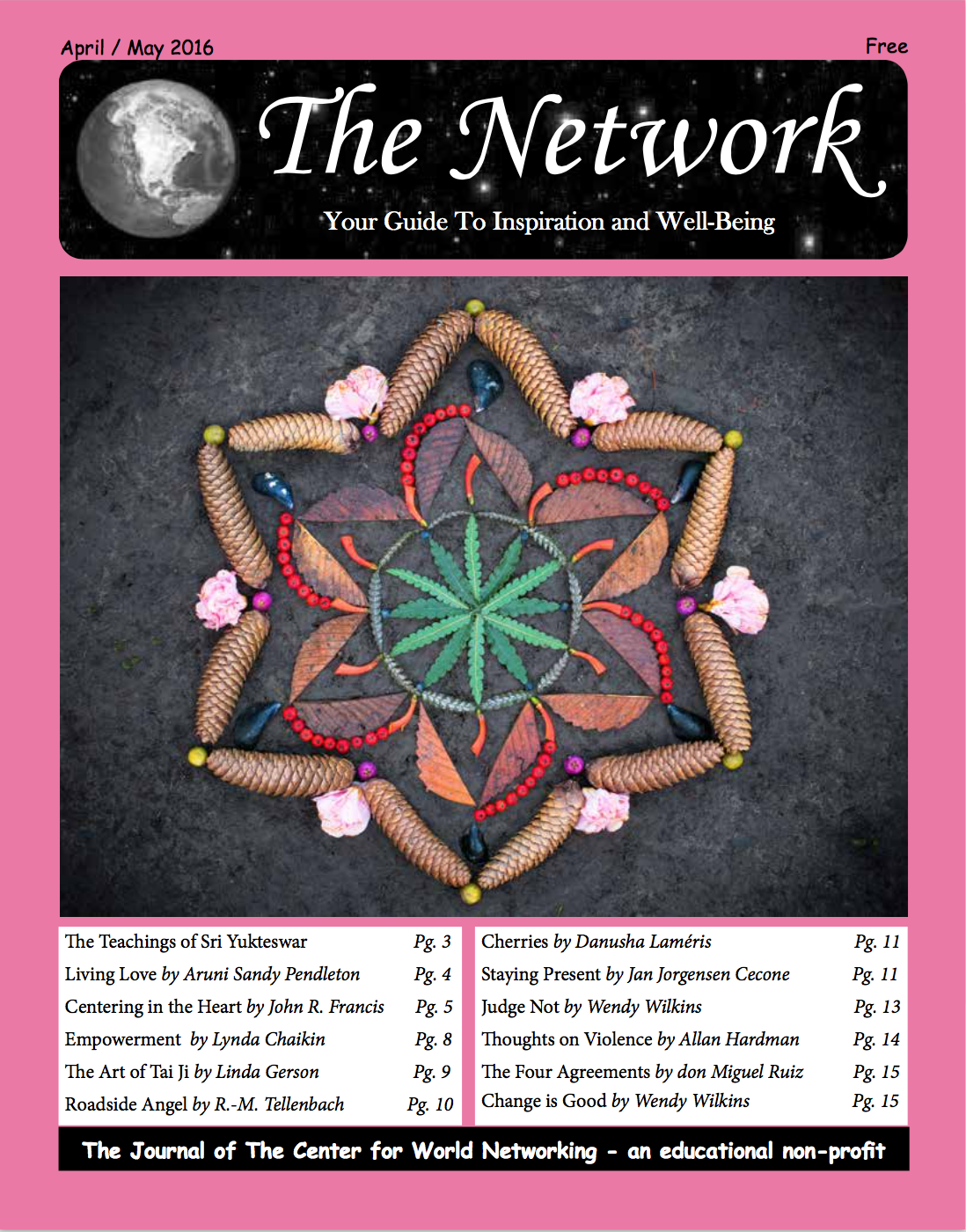 The cover of "The Network" newsletter for their April/ May 2016 edition