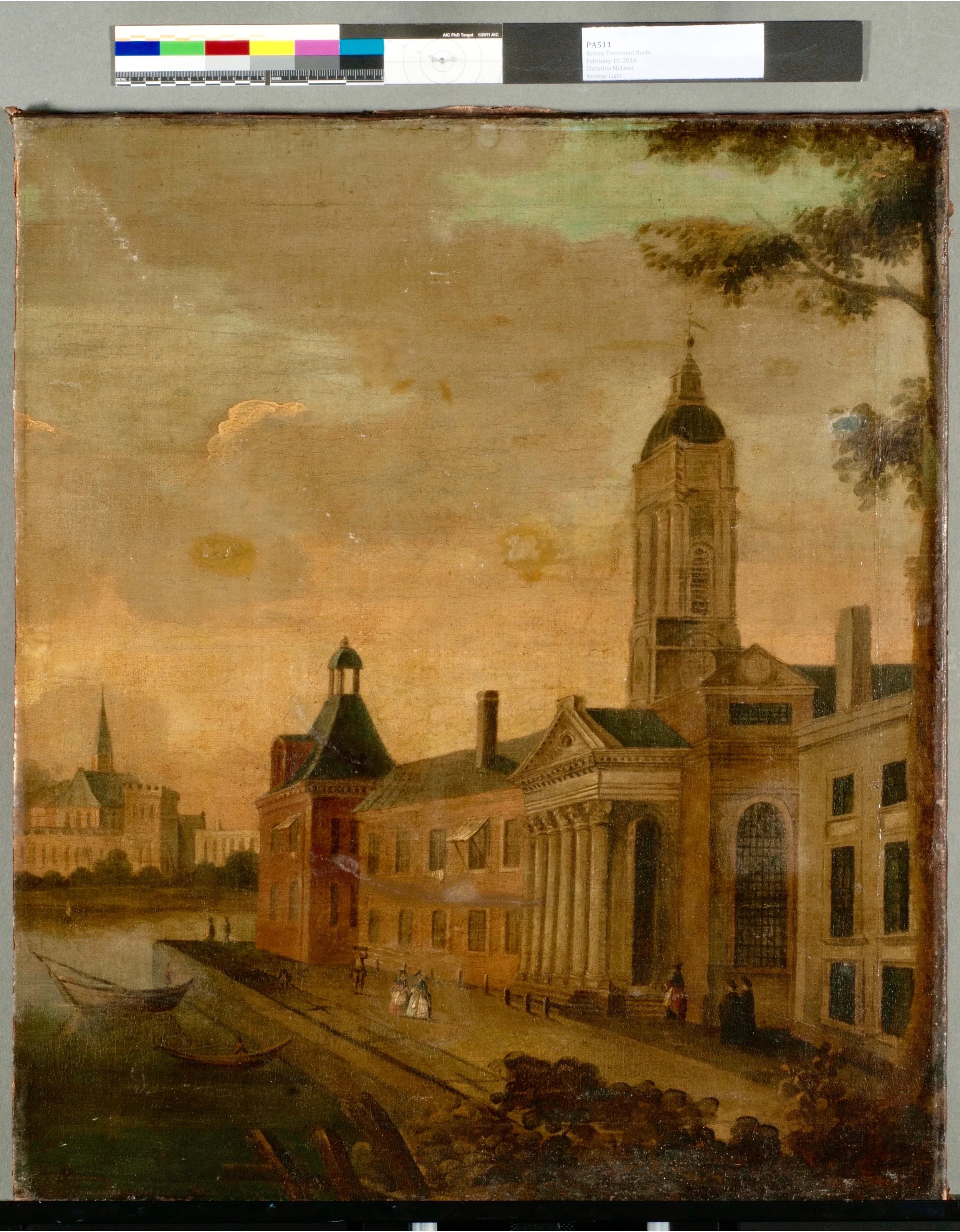 Anonymous | Harbour SceneIntensive full treatmentoil on canvas&nbsp;