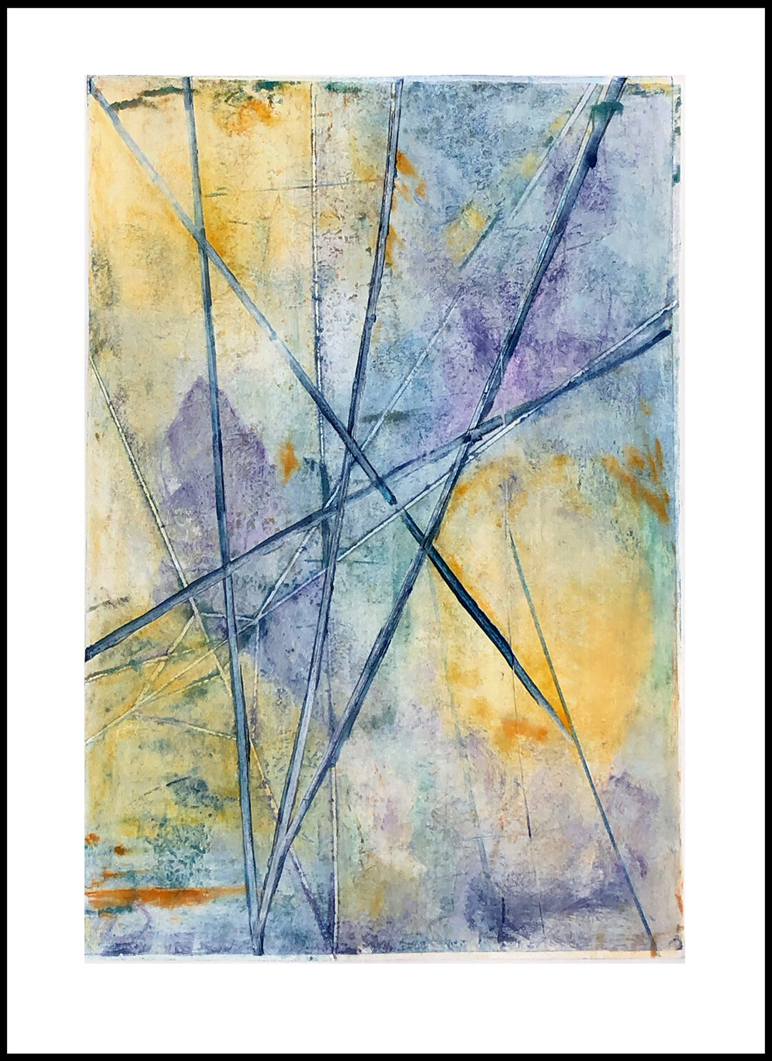    Know Your Path   Crossroads and detours, steps forward to new experiences guided by what you know as truth. Mixed Media Monoprint, 22 x 30 inches, 1/1   $160   