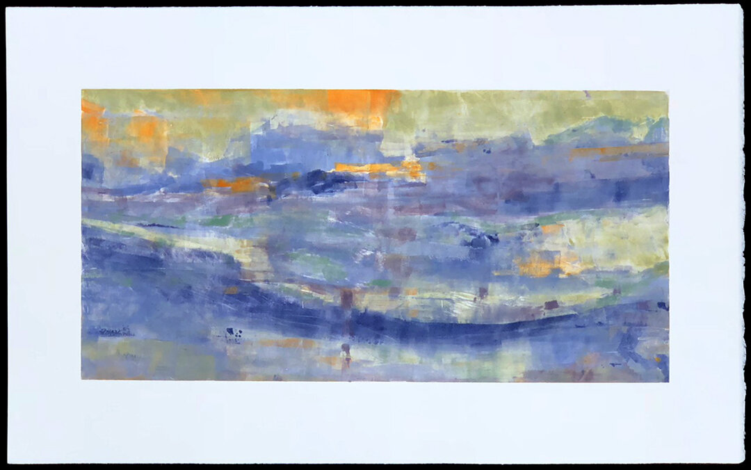    In the Early Hours   Taking time for reflection before a busy day begins can affect the rest of the day.  Monotype, 1/1 - 14 x 22 inches   $165   RiverSea Gallery, Astoria 