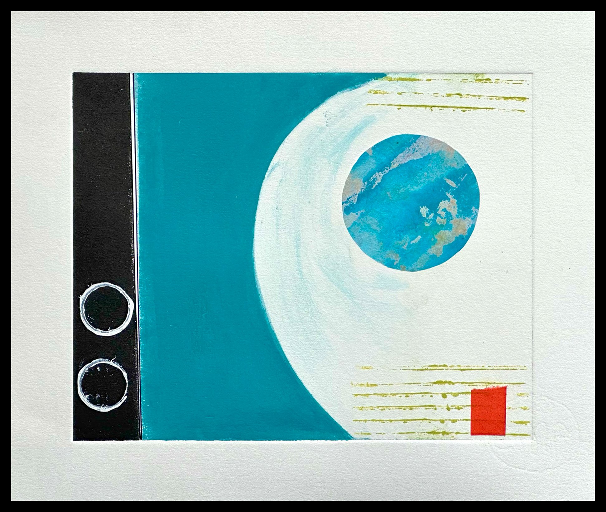    The Poetry of the Earth     14.5 x 16 “ Matted, Monotype /Collage, 1/1   $190 - SOLD  