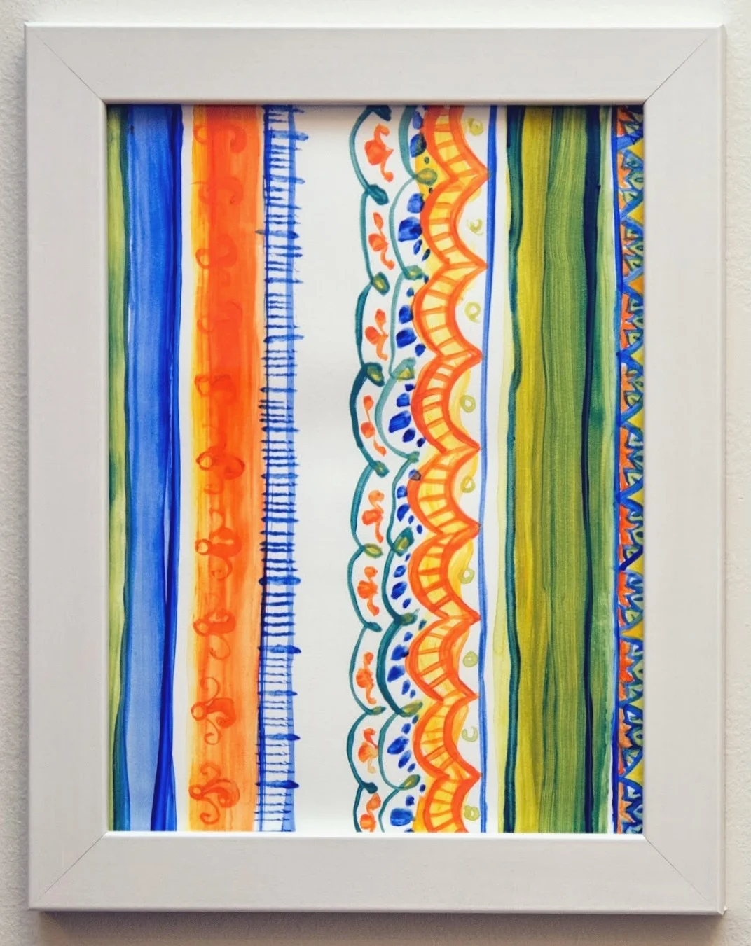 Doodle Four January 2014 Acrylic on paper 9” x 12” photo credit: Erin Henry