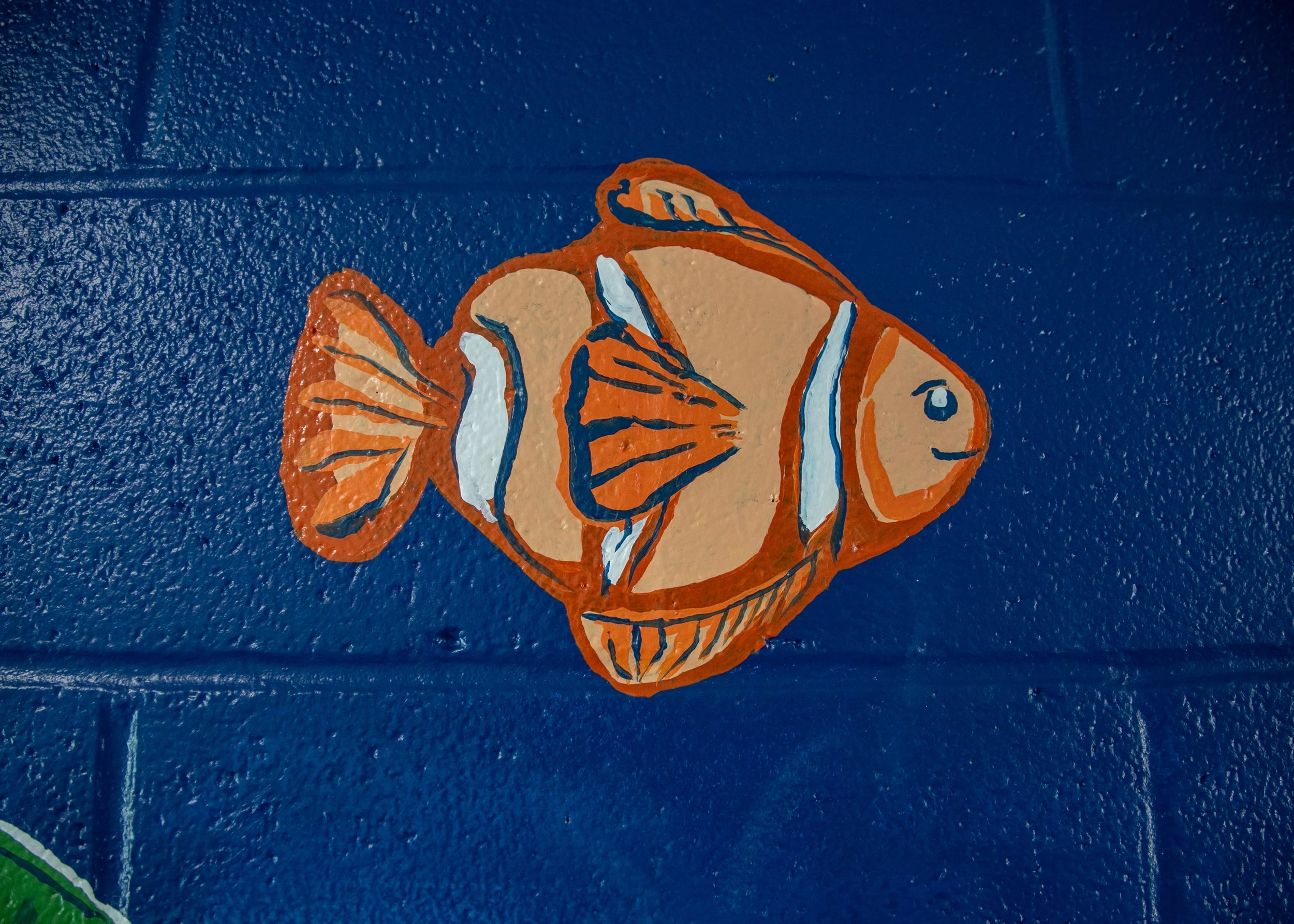   Robinwood West Pool Mural   (detail) 2025 19.5' width x 8' height  Photo credit:  Erin Henry  