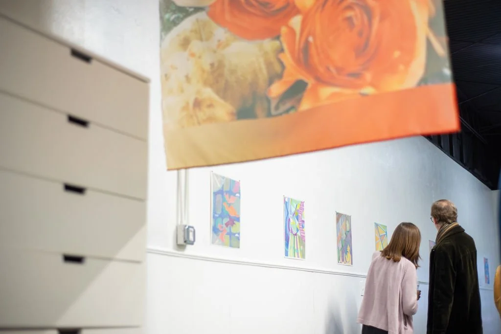  Coral Green&nbsp;Opening Reception Saturday, October 28, 2023    Lavish Nature,  Dail Chambers&nbsp;  On Closing In,  Aleta Lanier&nbsp;  Photo credit: Carly Ann Faye 