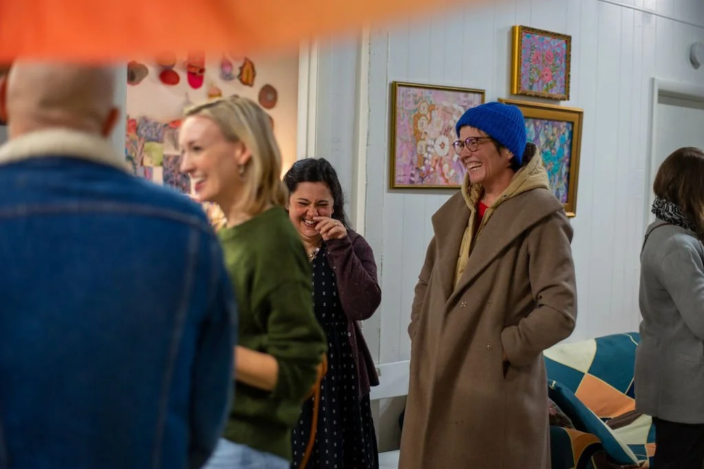  Coral Green&nbsp;Opening Reception Saturday, October 28, 2023    Lavish Nature,  Dail Chambers&nbsp;  On Closing In,  Aleta Lanier&nbsp;  Photo credit: Carly Ann Faye   