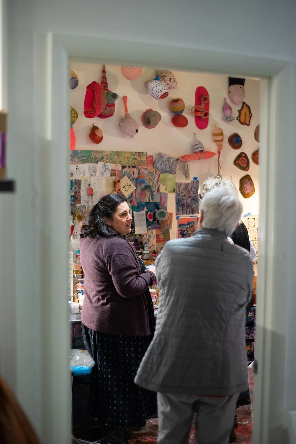  Coral Green&nbsp;Opening Reception Saturday, October 28, 2023    Lavish Nature,  Dail Chambers&nbsp;  On Closing In,  Aleta Lanier&nbsp;  Photo credit: Carly Ann Faye 