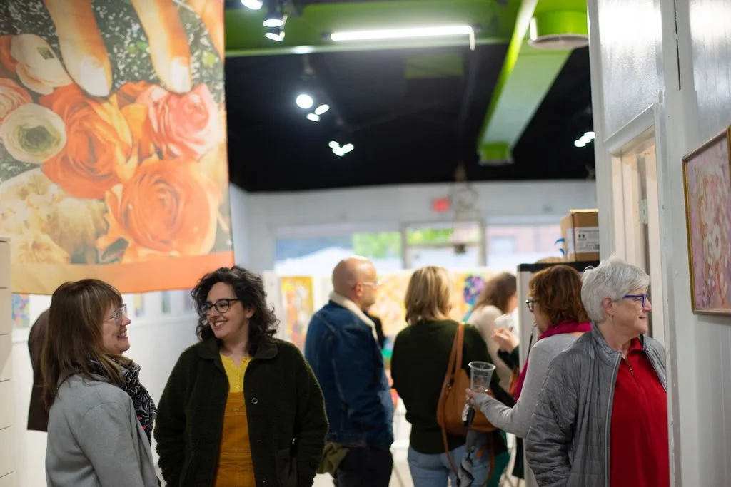  Coral Green&nbsp;Opening Reception Saturday, October 28, 2023    Lavish Nature,  Dail Chambers&nbsp;  On Closing In,  Aleta Lanier&nbsp;  Photo credit: Carly Ann Faye 