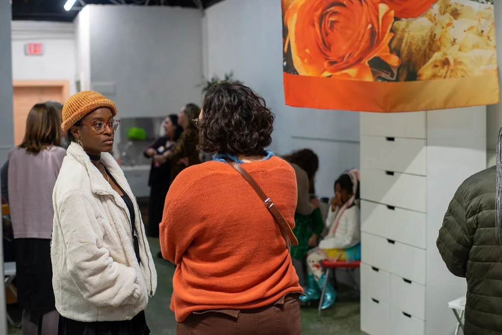  Coral Green&nbsp;Opening Reception Saturday, October 28, 2023    Lavish Nature,  Dail Chambers&nbsp;  On Closing In,  Aleta Lanier&nbsp;  Photo credit: Carly Ann Faye 