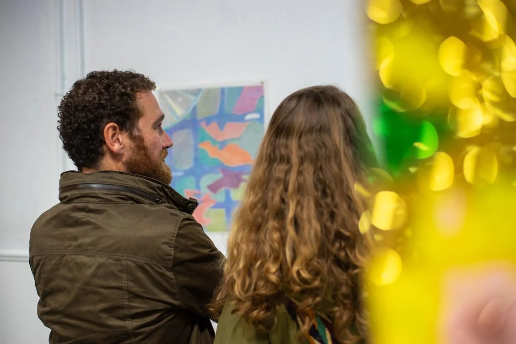  Coral Green&nbsp;Opening Reception Saturday, October 28, 2023    Lavish Nature,  Dail Chambers&nbsp;  On Closing In,  Aleta Lanier&nbsp;  Photo credit: Carly Ann Faye 