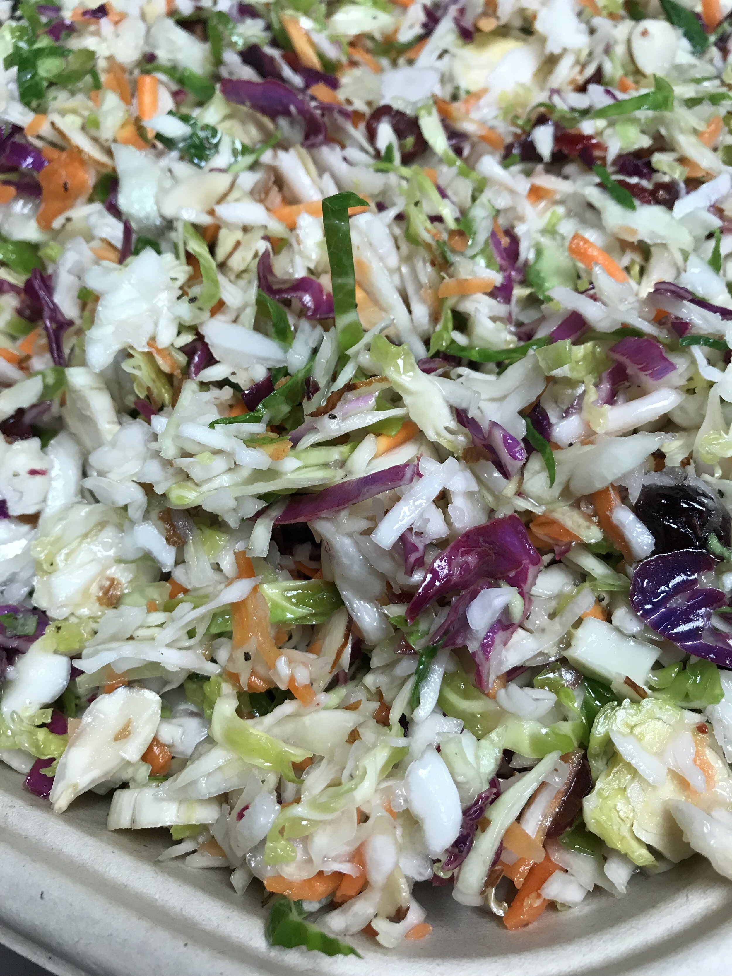 Brussels Sprout &amp; Cabbage Slaw
