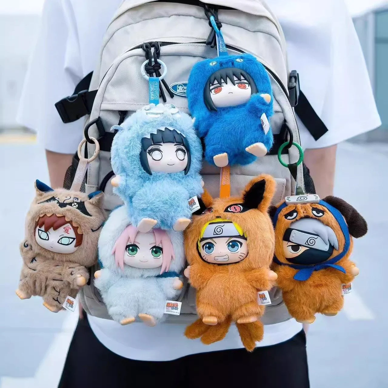 Naruto Miniso Top Toy  Beast Party Gaara Plush Keychains
