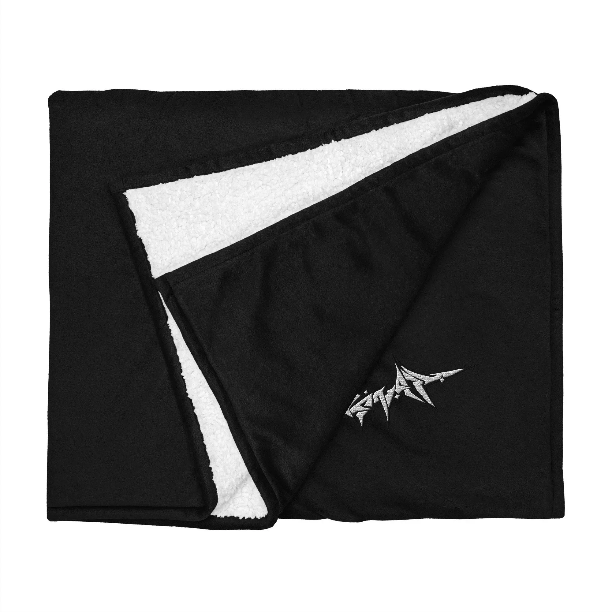 embroidered-premium-sherpa-blanket-black-front-68c3bd9a3fd84.webp