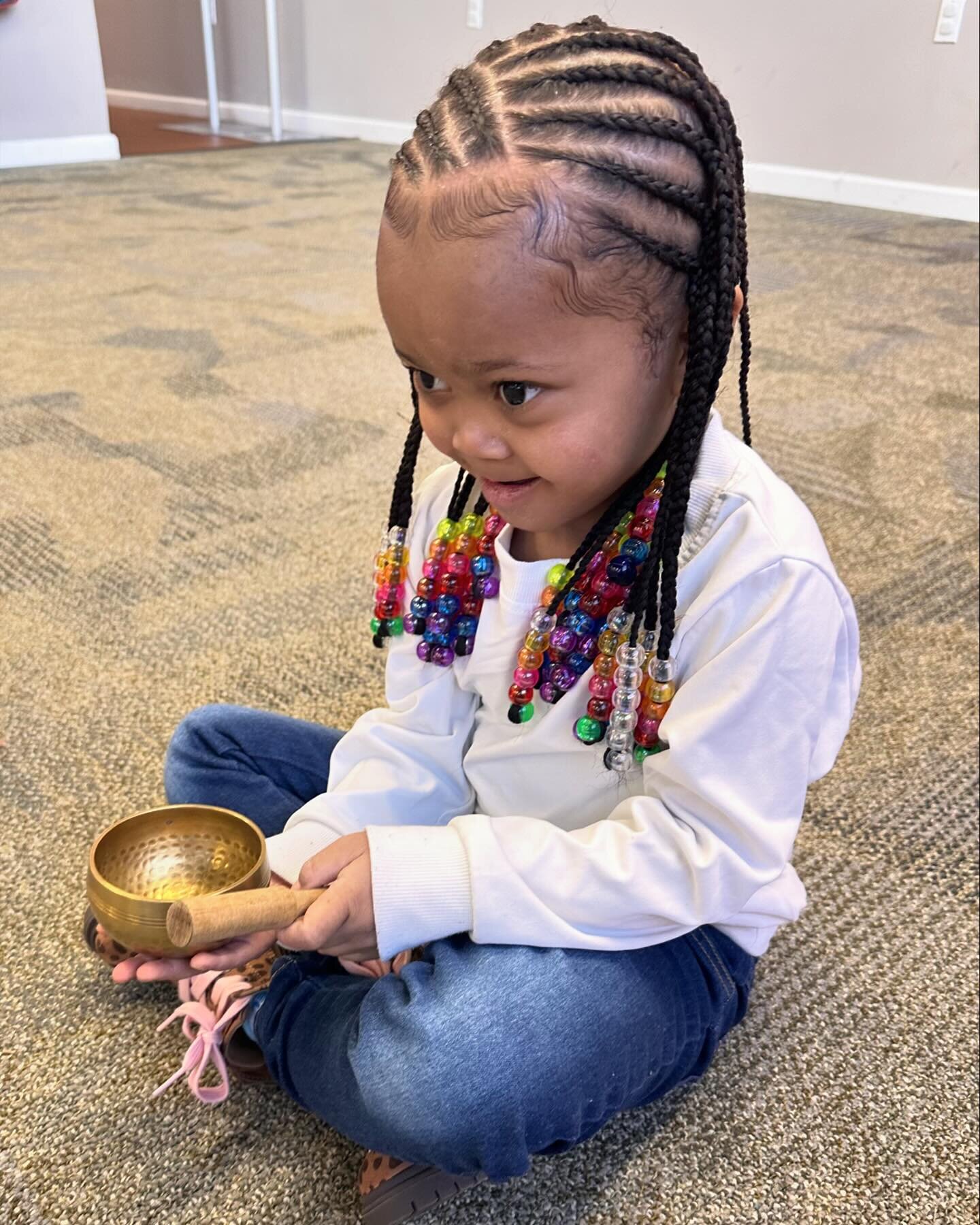 I call this series, &ldquo;Sweeties &amp; Singing Bowls&rdquo; 💕

Singing bowls are mesmerizing 💫 

We build up to this skill in a number of ways: practicing waiting during passing games that move a bit faster (pass the quiet, taking turns with the