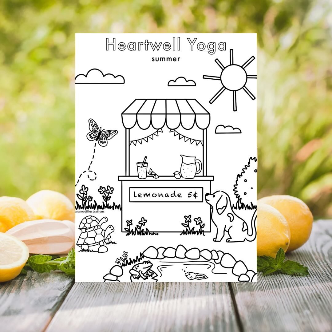 Our summer coloring pages are going home during our last week of school year classes 🍋 

I have loved incorporating these throughout the seasons with the younger kids. I&rsquo;m thinking about some new ideas for next year! What do you say, @tararoot