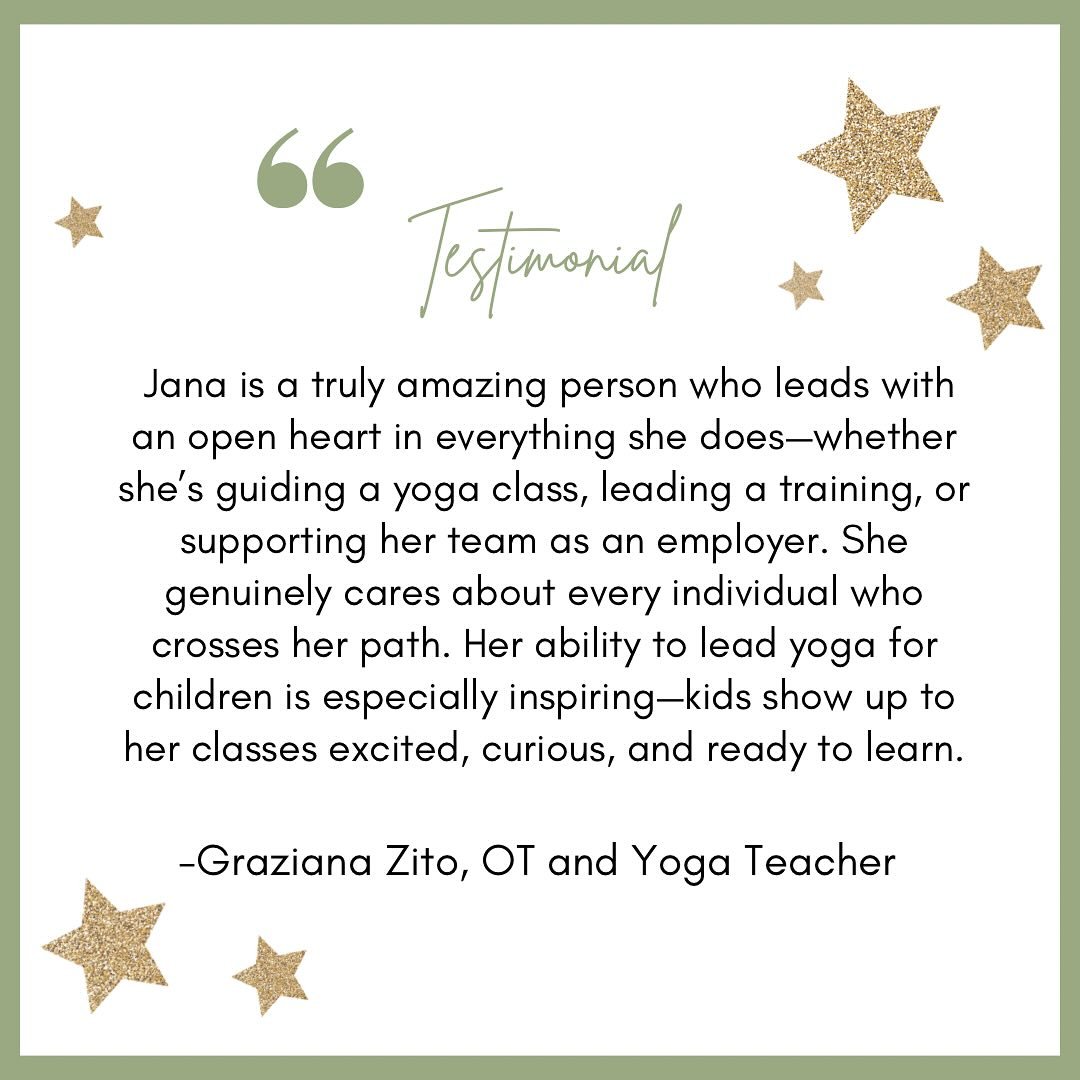 &ldquo;What makes Jana&rsquo;s teaching so unique is how she incorporates nature as a guide in her yoga sessions. She brings real-life scenarios into the practice in a way that&rsquo;s playful and easy for kids to understand, helping them grow emotio